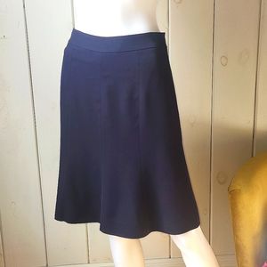 Tory Burch True Navy Blue A-line Chemise skirt.